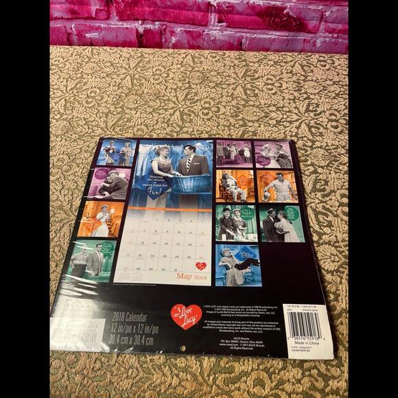 I love Lucy 2018 sealed‎ calendar - Picture 2 of 7